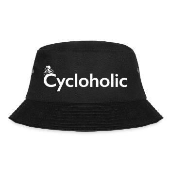 Cycling Mountain Bike Cycloholic - Bucket Hat - black - Front - Lela (165cm)