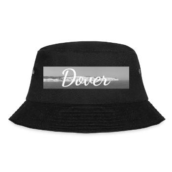 Retro Lettering at White Cliffs Dover Kent - Bucket Hat - Schwarz - Vorne - Lela (165cm)