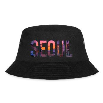 Reise Urlaub Seoul - Bucket Hat - Schwarz - Vorne - Lela (165cm)