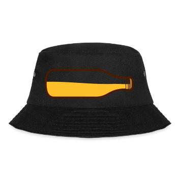 Beer bottle lying down - Bucket Hat - black - Front - Lela (165cm)