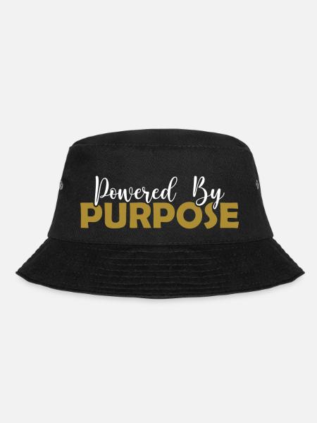 Powered by Purpose - Bucket Hat - Schwarz