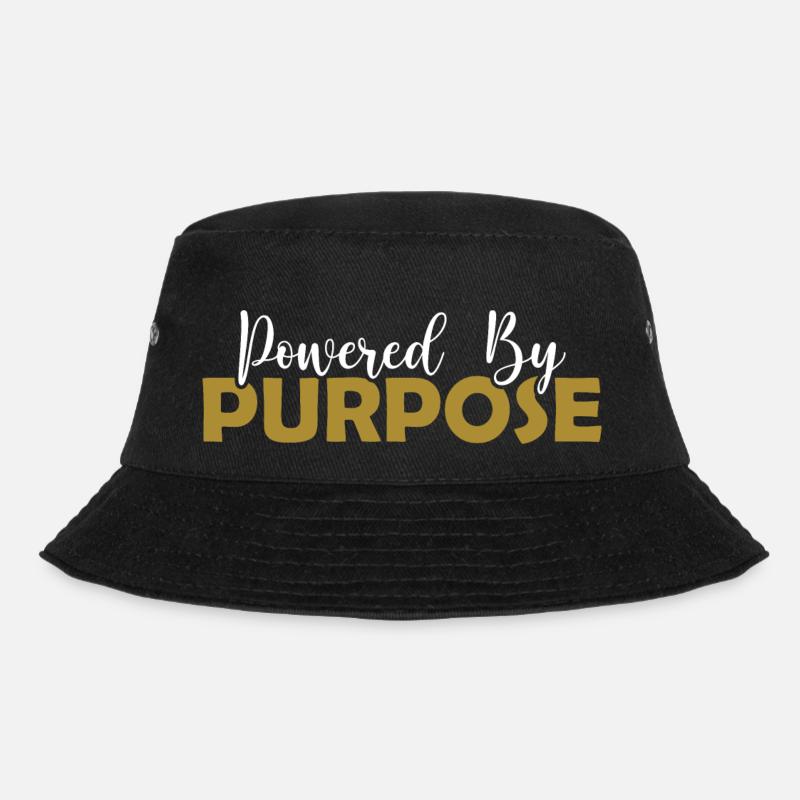 Powered by Purpose - Bucket Hat - Schwarz