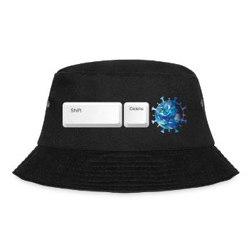 Shift Delete Covid Forever - Bucket Hat - black - Front - Lela (165cm)