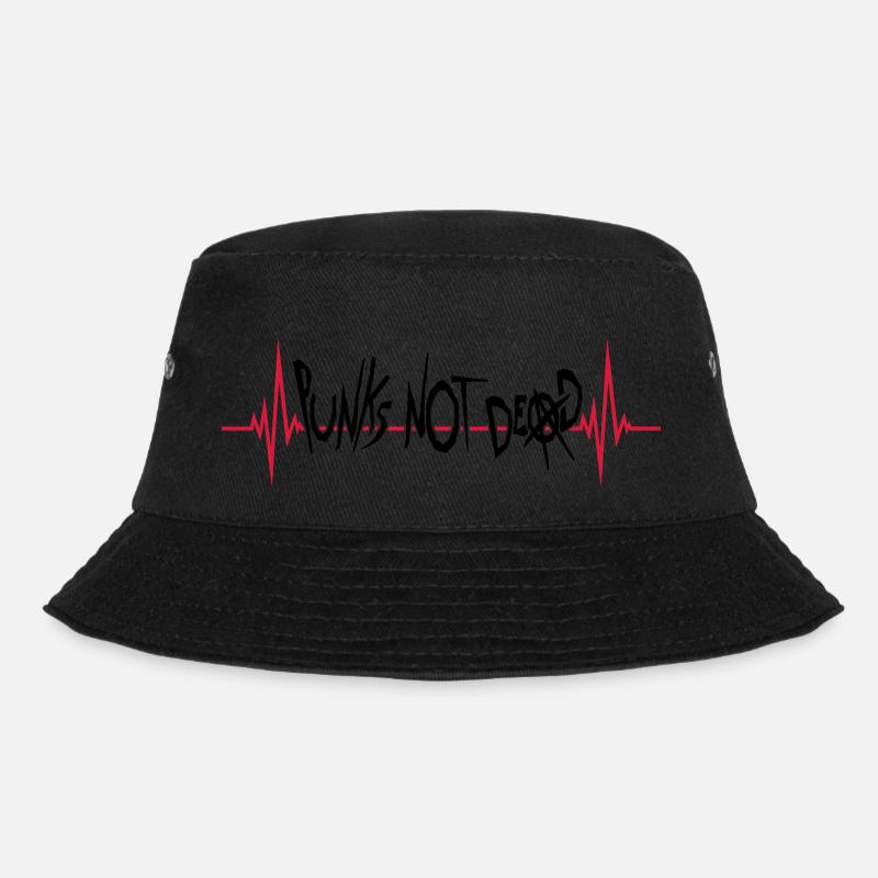 punks not dead Zitat - Bucket Hat - Schwarz