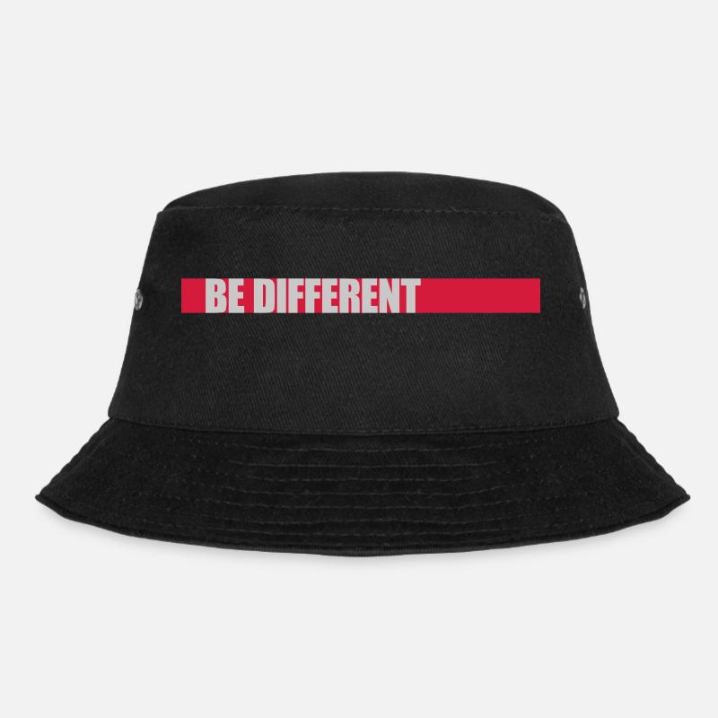 Be different Logo Design - Bucket Hat - Schwarz