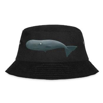The funny sperm whale - Bucket Hat - black - Front - Lela (165cm)