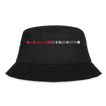 single now your chance - Bucket Hat - Schwarz - Vorne - Lela (165cm)
