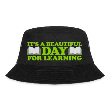 beautiful day for learning - Bucket Hat - black - Front - Lela (165cm)