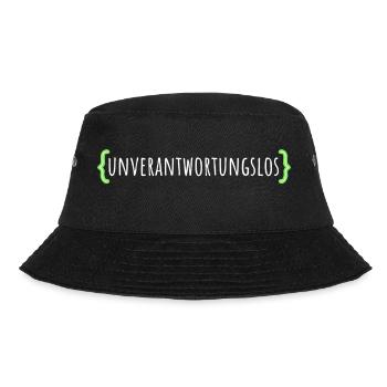 Unverantwortungslos - Bucket Hat - Schwarz - Vorne - Lela (165cm)