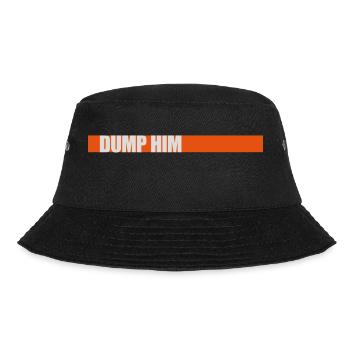 dump him Zitat Logo - Bucket Hat - Schwarz - Vorne - Lela (165cm)
