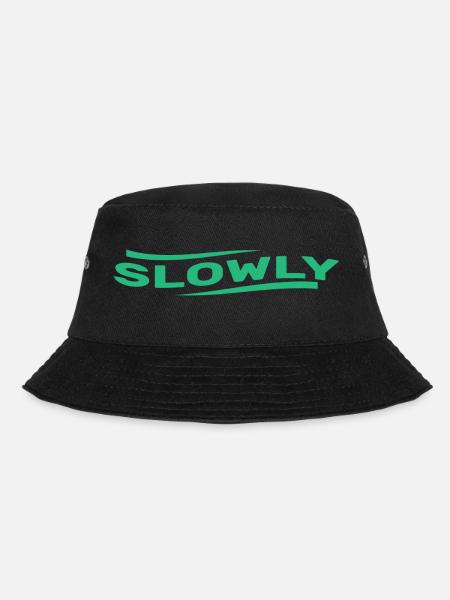 Slowly - Bucket Hat - Schwarz