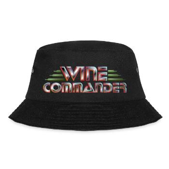 WINE COMMANDER - Bucket Hat - Schwarz - Vorne - Lela (165cm)