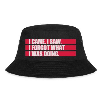 I came saw forget - Bucket Hat - Schwarz - Vorne - Lela (165cm)
