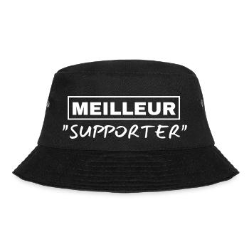 "MEILLEUR SUPPORTER"-TEE-SHIRT - Bob - noir - Devant - Lela (165cm)