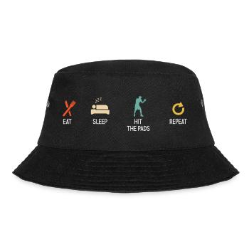 Boxsport Boxing - Bucket Hat - Schwarz - Vorne - Lela (165cm)