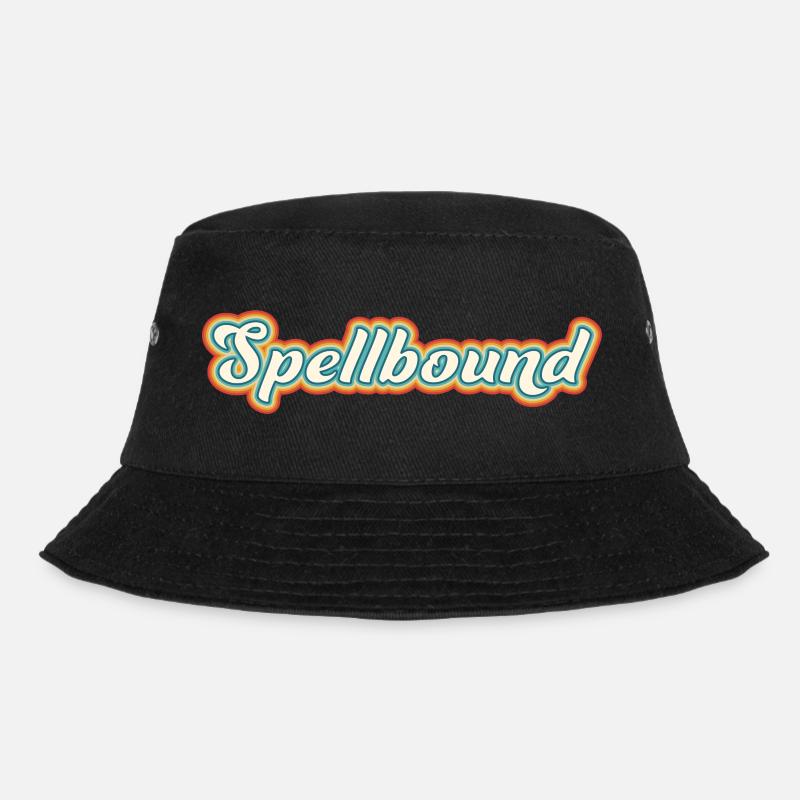 Spellbound - verzaubert: farbenfrohes 70er Design - Bucket Hat - Schwarz