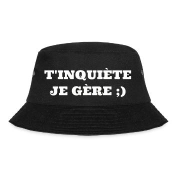 T’inquiète je gère - Bob - noir - Devant - Lela (165cm)