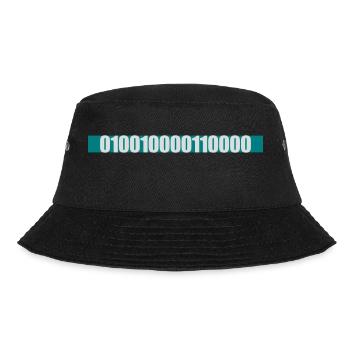 Binär Code Programm Sprache - Bucket Hat - Schwarz - Vorne - Lela (165cm)