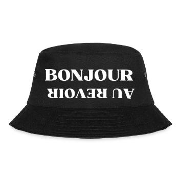 Bonjour au revoir humour - Bob - noir - Devant - Lela (165cm)