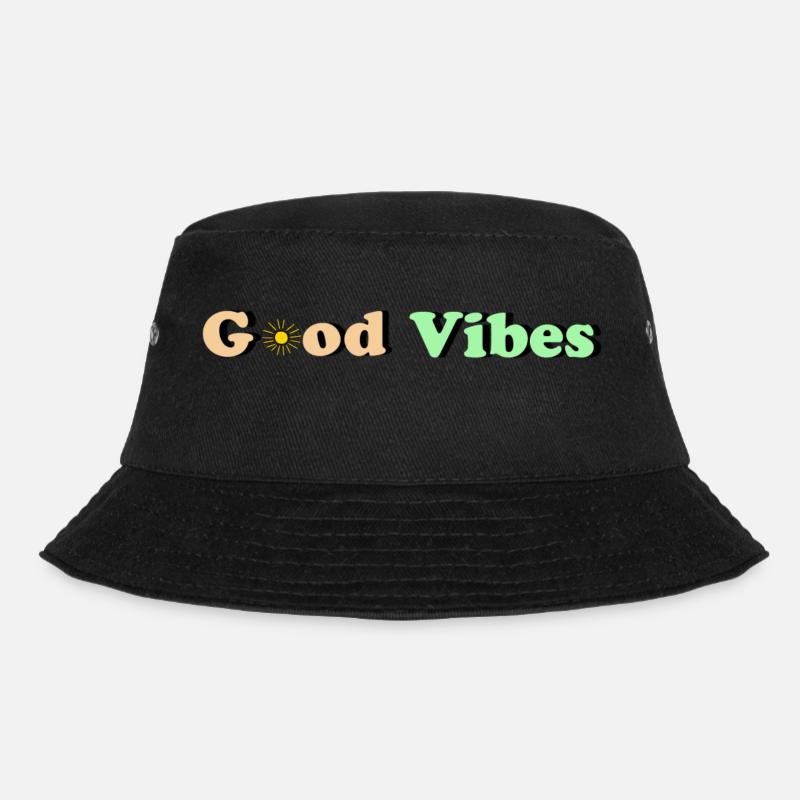 Good Vibes - Bucket Hat - Schwarz