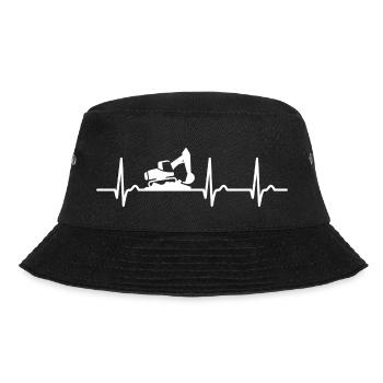 Courbe ECG - courbe cardiaque - pouls - excavatrice - Bob - noir - Devant - Lela (165cm)