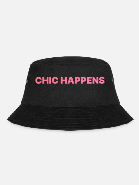 CHIC HAPPENS ROSA - Bucket Hat - Schwarz