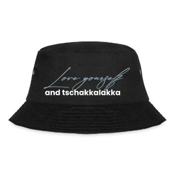Love yourself and tschakkalakka - Bucket Hat - black - Front - Lela (165cm)