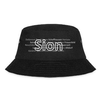 Schweizer Städte Sion - Bucket Hat - Schwarz - Vorne - Lela (165cm)