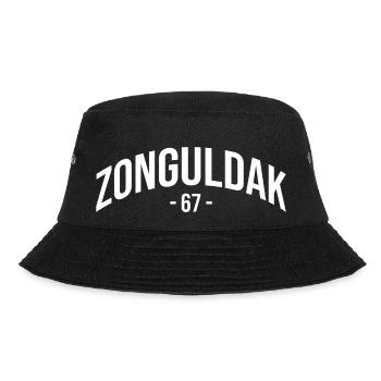 Zonguldak 67 Türkei Turkiye Geschenk Zonguldakli - Bucket Hat - Schwarz - Vorne - Lela (165cm)