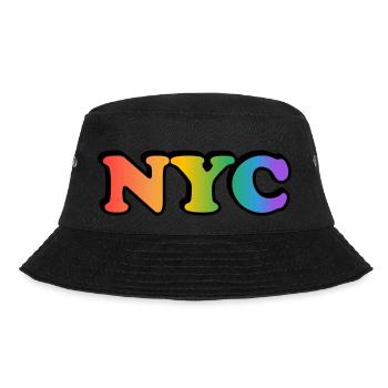 Schwules NYC - Bucket Hat - Schwarz - Vorne - Lela (165cm)