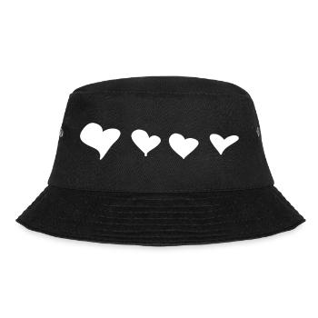 Quatre coeurs symbole amour coeur - Bob - noir - Devant - Lela (165cm)