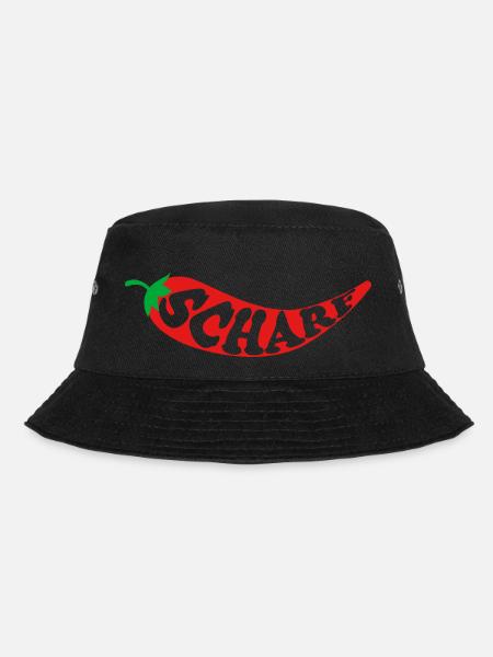Chili Hot Scharf - Bucket Hat - Schwarz