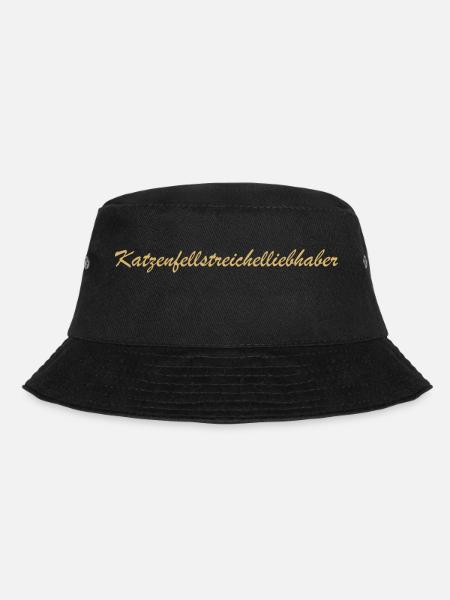 Cat Fur Petting Lover, Cat Cat Lover - Bucket Hat - black