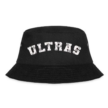 ULTRAS Fussball Design Fankurve - Bucket Hat - Schwarz - Vorne - Lela (165cm)