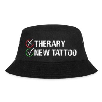 Therapy New Tattoo Inked Skin Illustration Body - Bucket Hat - black - Front - Lela (165cm)