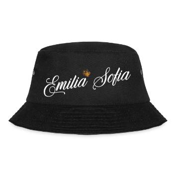Emilia Name for Women Kids Toddlers - Emilia - Bucket Hat - black - Front - Lela (165cm)
