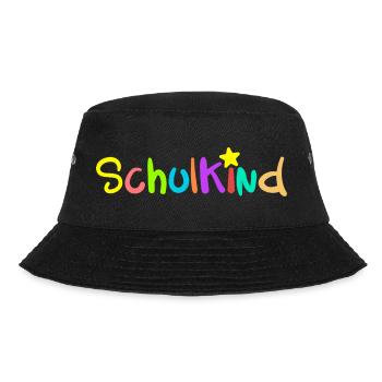 SCHULKIND - Einschulung Erstklässler Klasse 1 - Bucket Hat - Schwarz - Vorne - Lela (165cm)