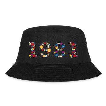 Flowers 1981 - Bucket Hat - black - Front - Lela (165cm)