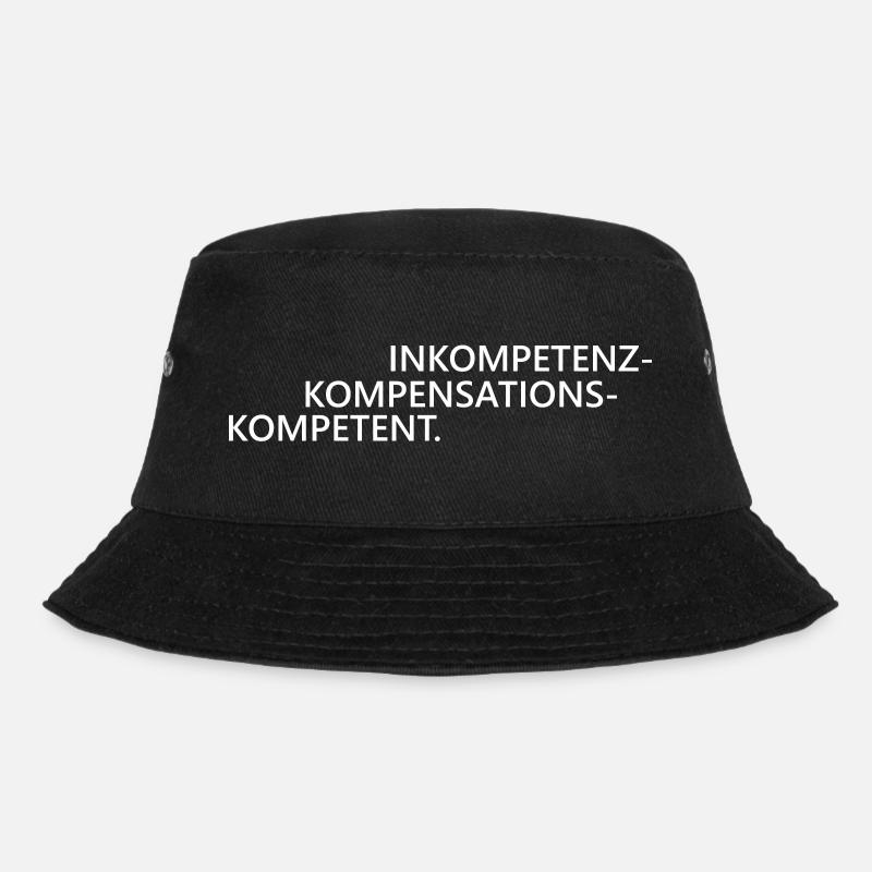 Inkompetenzkompensationskompetent Kompetenz - Bucket Hat - Schwarz