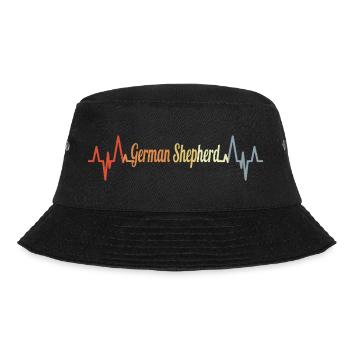 Schäferhund Pulsschlag - Bucket Hat - Schwarz - Vorne - Lela (165cm)