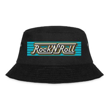 Rock 'N' Roll Retro Typography Logo - Bucket Hat - black - Front - Lela (165cm)