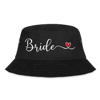 Braut - Bucket Hat - Schwarz - Vorne - Lela (165cm)