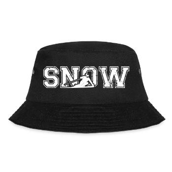 Ski Snow Vintage Skifahren - Bucket Hat - Schwarz - Vorne - Lela (165cm)