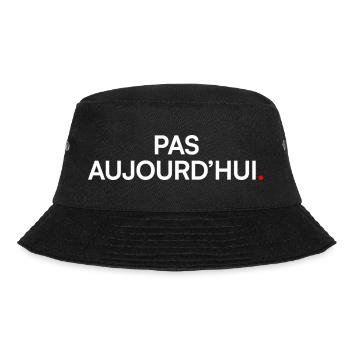 PAS AUJOURD’HUI – T-shirt humour lundi bureau - Bob - noir - Devant - Lela (165cm)