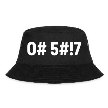 Oh Shit Coded - Bucket Hat - black - Front - Lela (165cm)