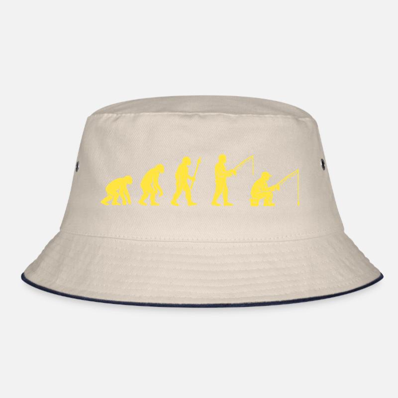 Fishing Evolution Path Design Bucket Hat