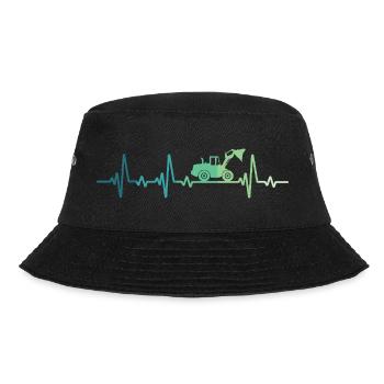 Wheel Loader Heartbeat Bulldozer - Bucket Hat - black - Front - Lela (165cm)