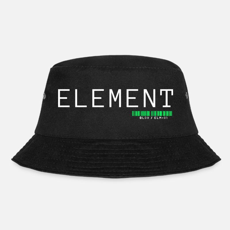 ELEMENT | Minimalist Architects of Essence Design - Bucket Hat - Schwarz