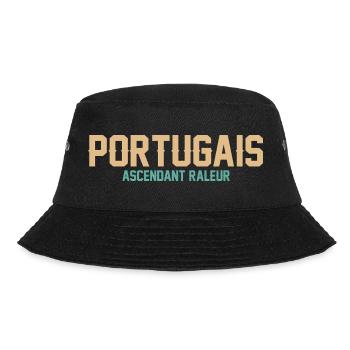 Portugais Ascendant Raleur T-Shirt Cadeau Humour - Bob - noir - Devant - Lela (165cm)