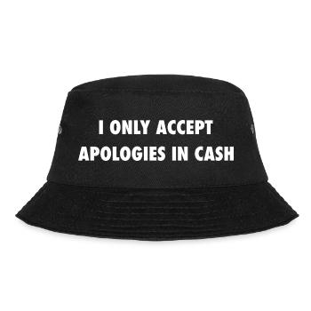 Lustiger Spruch Sarkasmus Humor - Bucket Hat - Schwarz - Vorne - Lela (165cm)